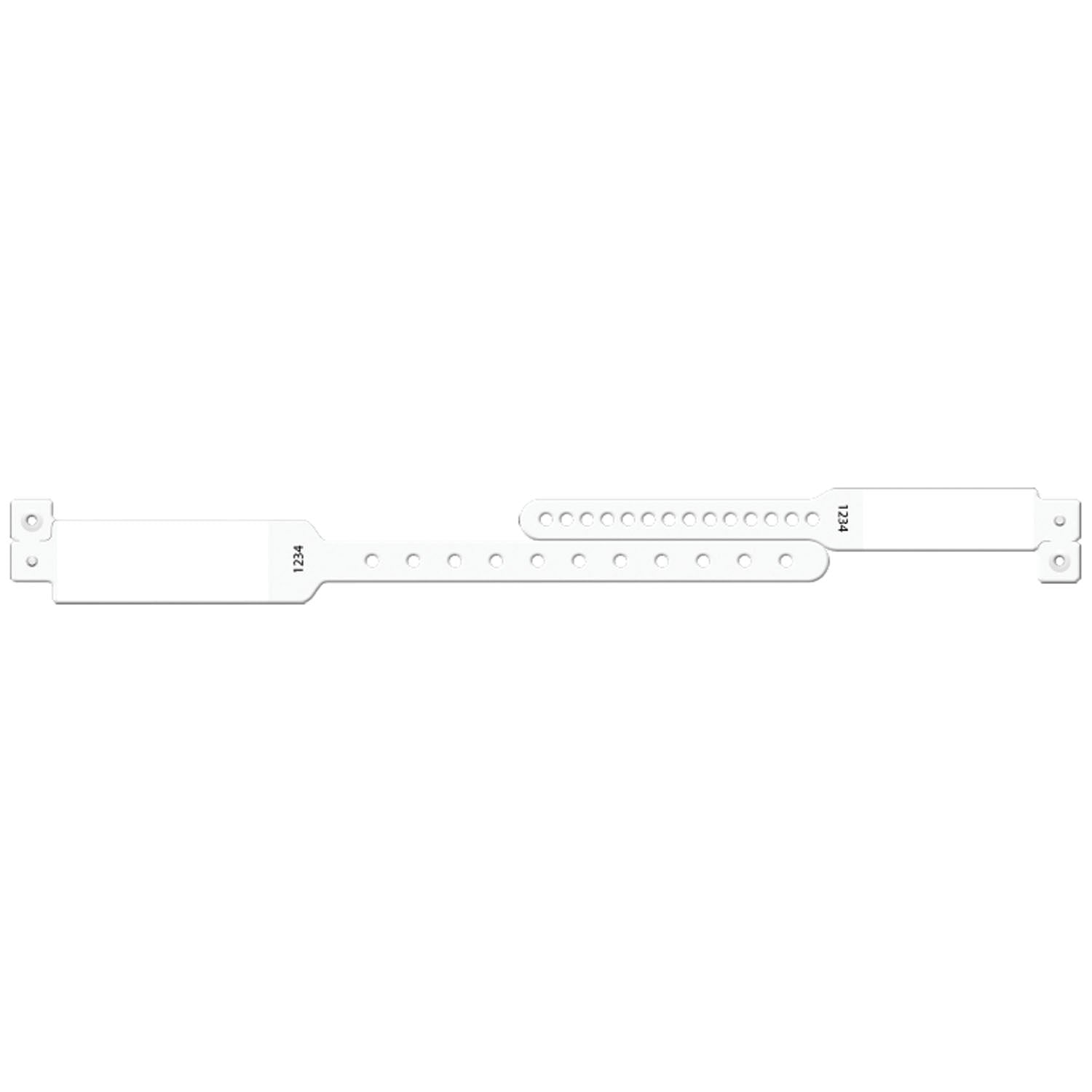 Wristband Set, 2-Part, Mother-Baby Set, Imprinter, White, 150/bx