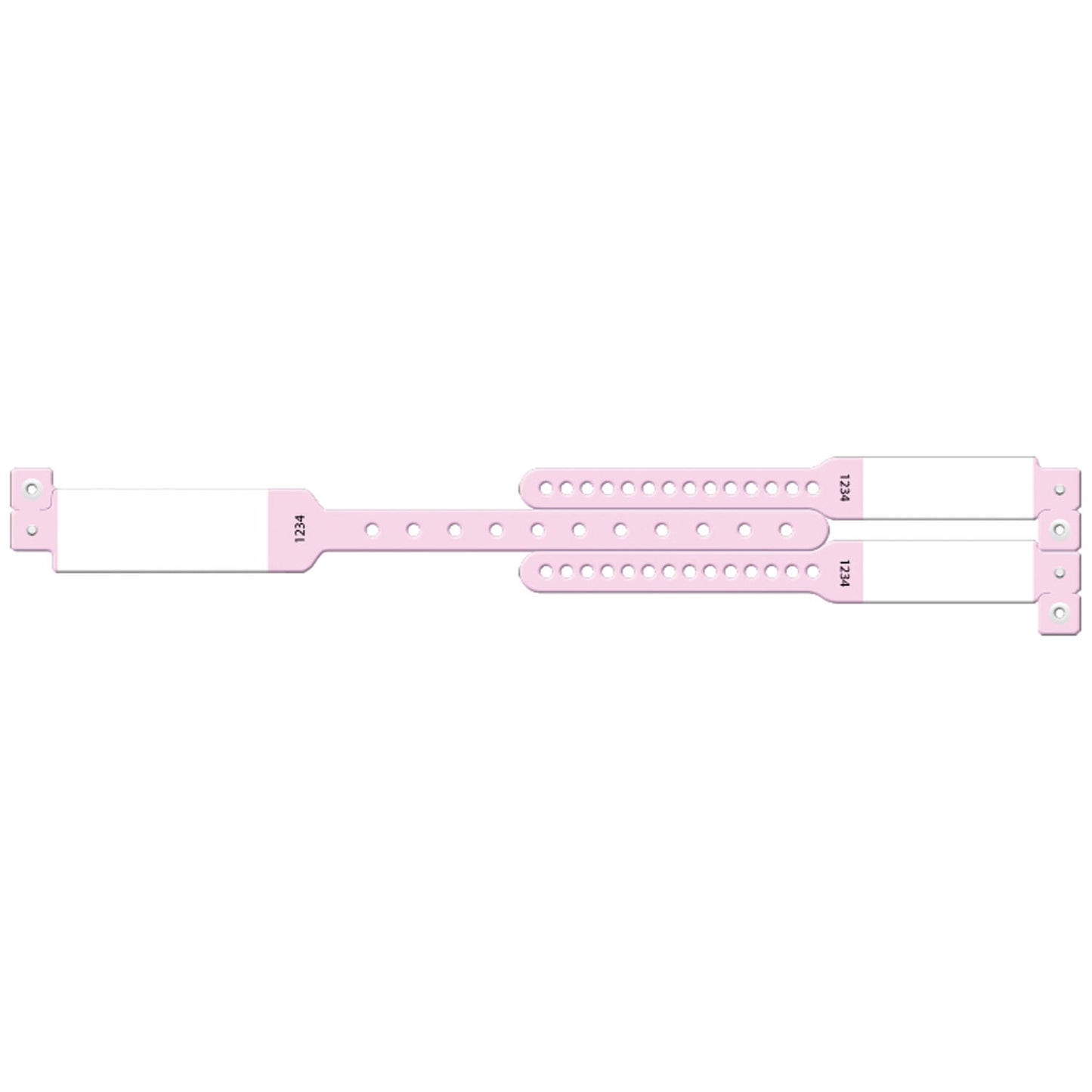 Wristband Set, 3-Part, Mother-Baby Set, Imprinter, Pink, 100/bx