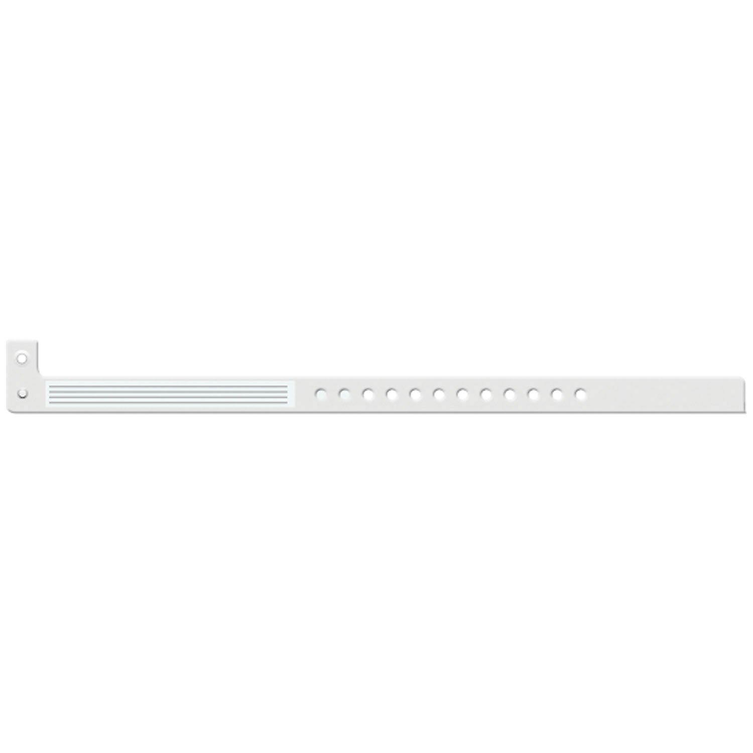 Wristband, L-Shape, Insert Vinyl, Custom Printed, Clear, 500/bx