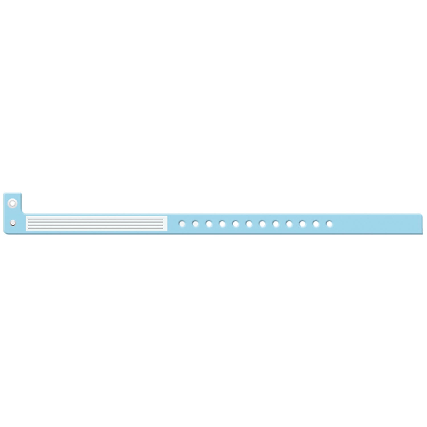 Wristband, L-Shape, Insert Vinyl, Blue, 500/bx