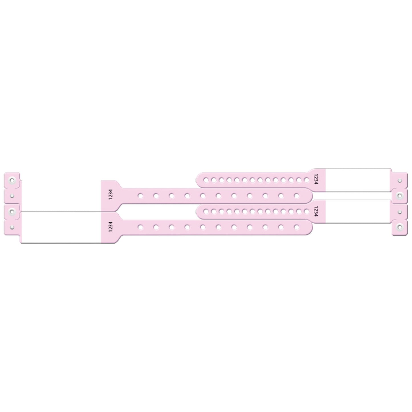Wristband Set, 4-Part, Mother-Baby Set, Imprinter, Pink, 100/bx