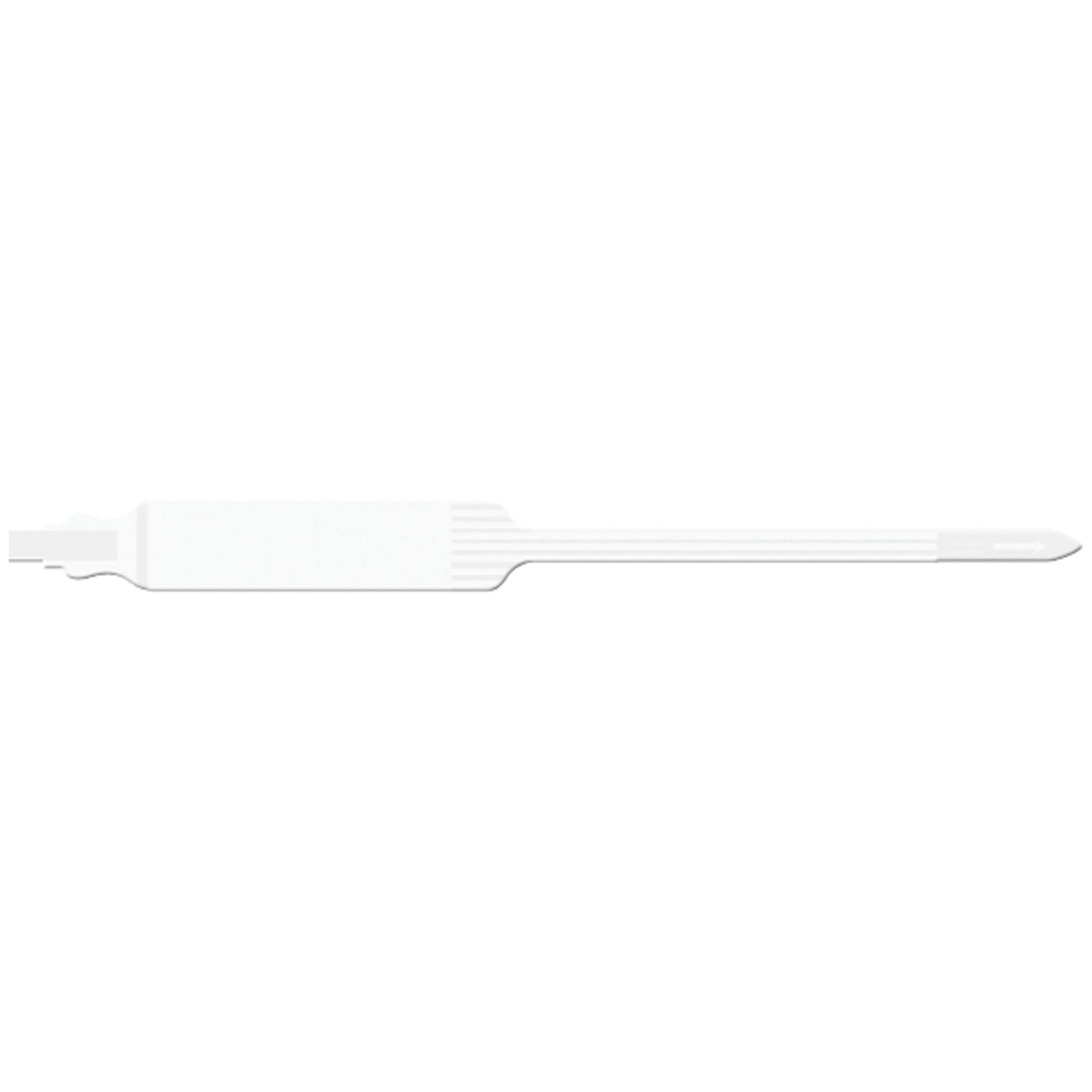 Wristband, Adult, Extra Wide, Imprinter Tri-Laminate, Self Adhesion, White, 250/bx