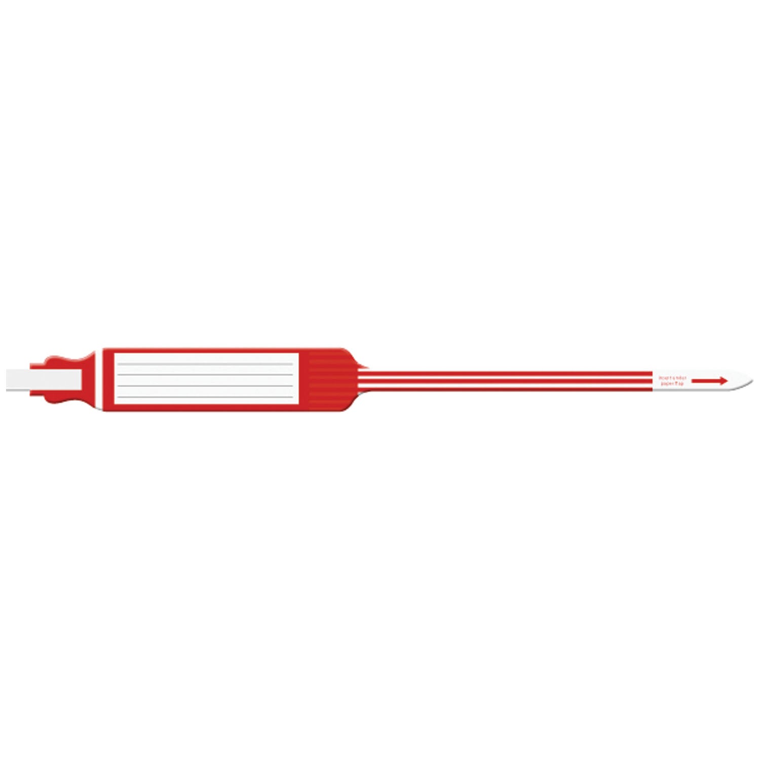 Wristband, Adult, Insert, Self Adhesion, Tri-Laminate, X-Wide, Red, 250/bx