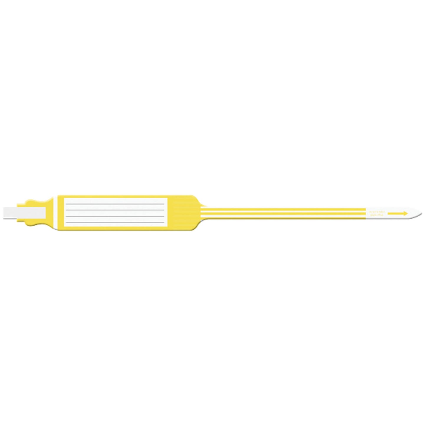 Wristband, Adult, Insert, Self Adhesion, Tri-Laminate, X-Wide, Yellow, 250/bx