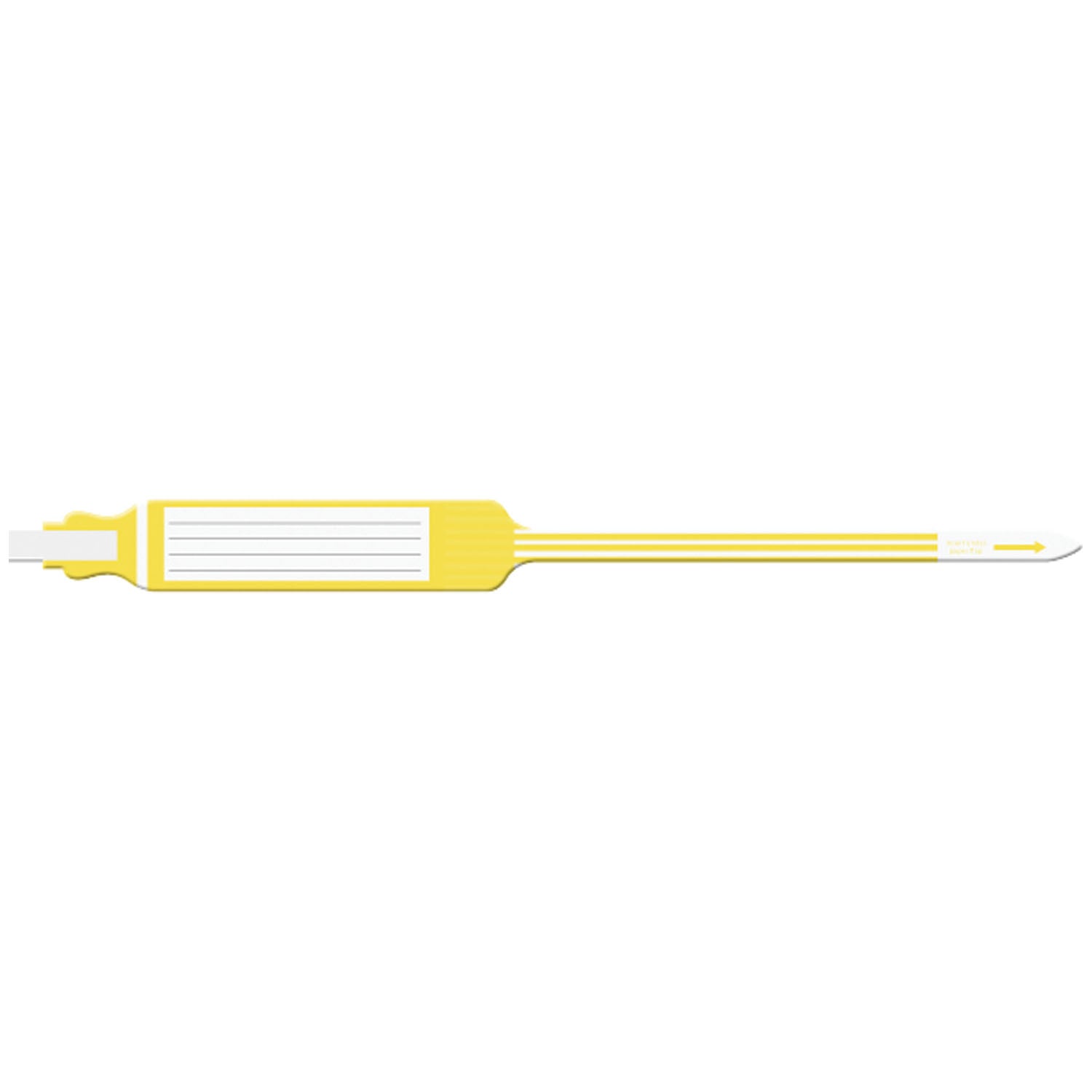 Wristband, Adult, Insert, Self Adhesion, Tri-Laminate, X-Wide, Yellow, 250/bx