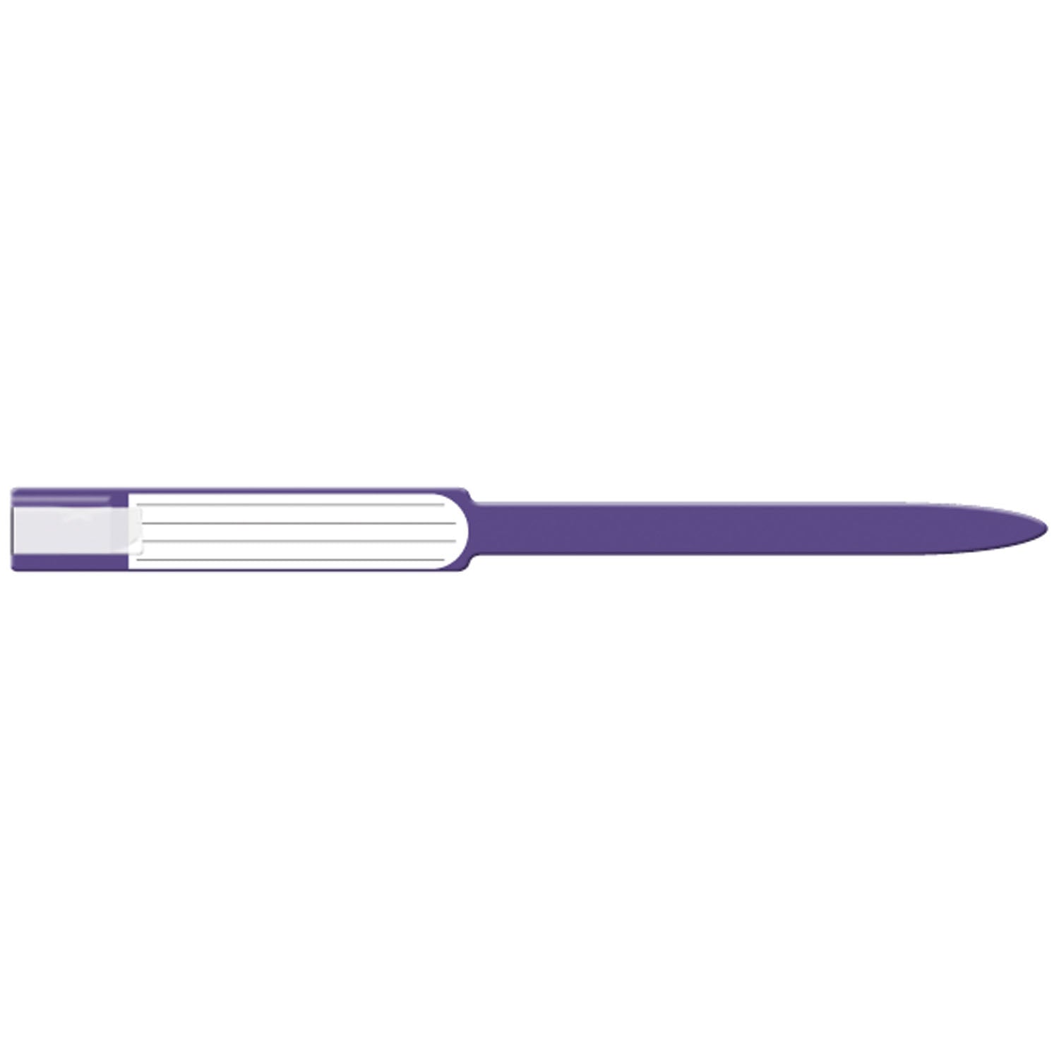 Wristband, Adult, Insert, Self Adhesion, Soft Vinyl, Purple, 250/bx
