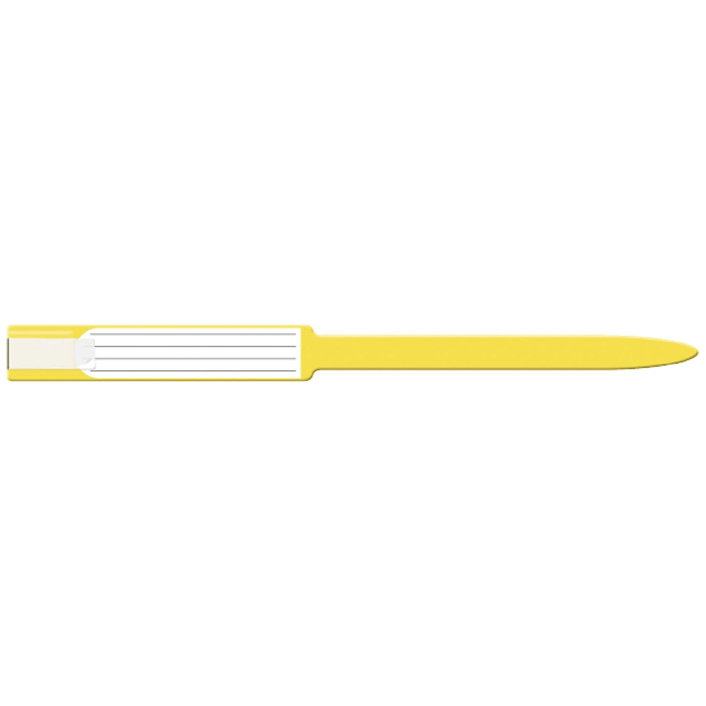 Wristband, Adult, Insert, Self Adhesion, Sealing, Soft Vinyl, Yellow, 250/bx