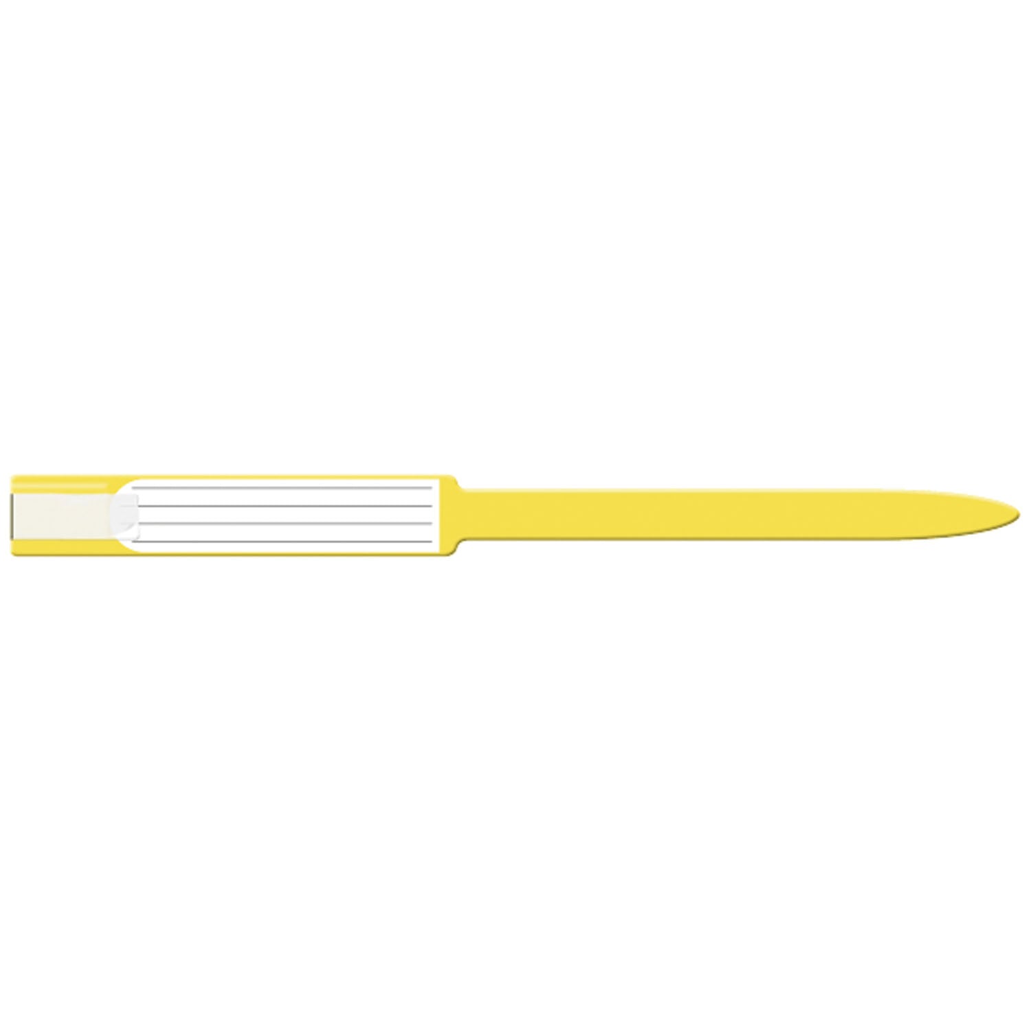 Wristband, Adult, Insert, Self Adhesion, Sealing, Soft Vinyl, Yellow, 250/bx