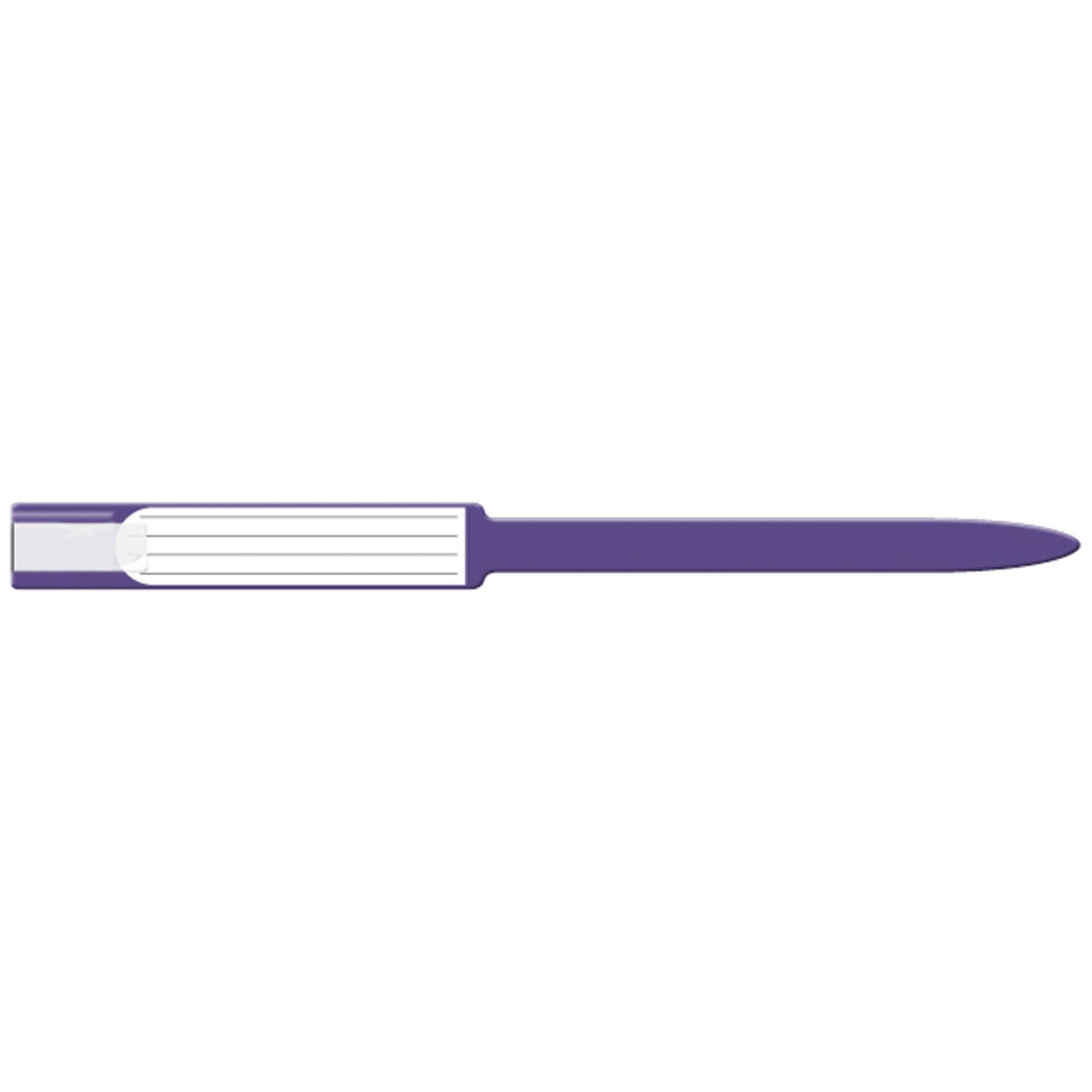 Wristband, Adult, Insert, Self Adhesion, Sealing, Soft Vinyl, Custom Printed, Purple, 250/bx
