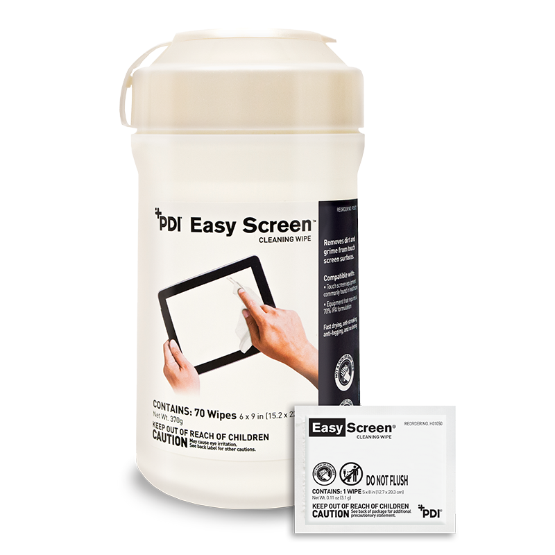 Easy Screen Cleaning Wipe, 6"x9", 70/canister, 12 canisters/cs (40 cs/plt) (US Only) (Item is considered Limited Quantity and cannot ship via Air to AK, GU, HI, PR, VI) (Products cannot be sold on Amazon.com or any other 3rd party site)