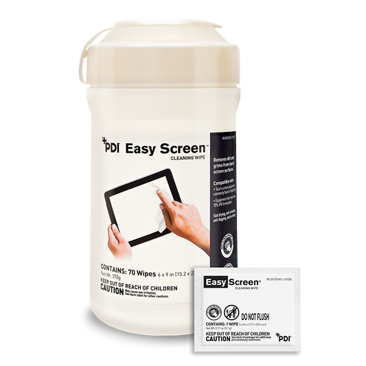 Easy Screen Cleaning Wipe, 6"x9", 70/canister, 12 canisters/cs (40 cs/plt) (US Only) (Item is considered Limited Quantity and cannot ship via Air to AK, GU, HI, PR, VI) (Products cannot be sold on Amazon.com or any other 3rd party site)