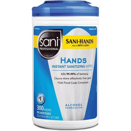 Instant Hand Sanitizing Wipe, 7_" x 5", 300/can, 6 can/cs (40 cs/plt) (US Only) (Products cannot be sold on Amazon.com or any other 3rd party site)