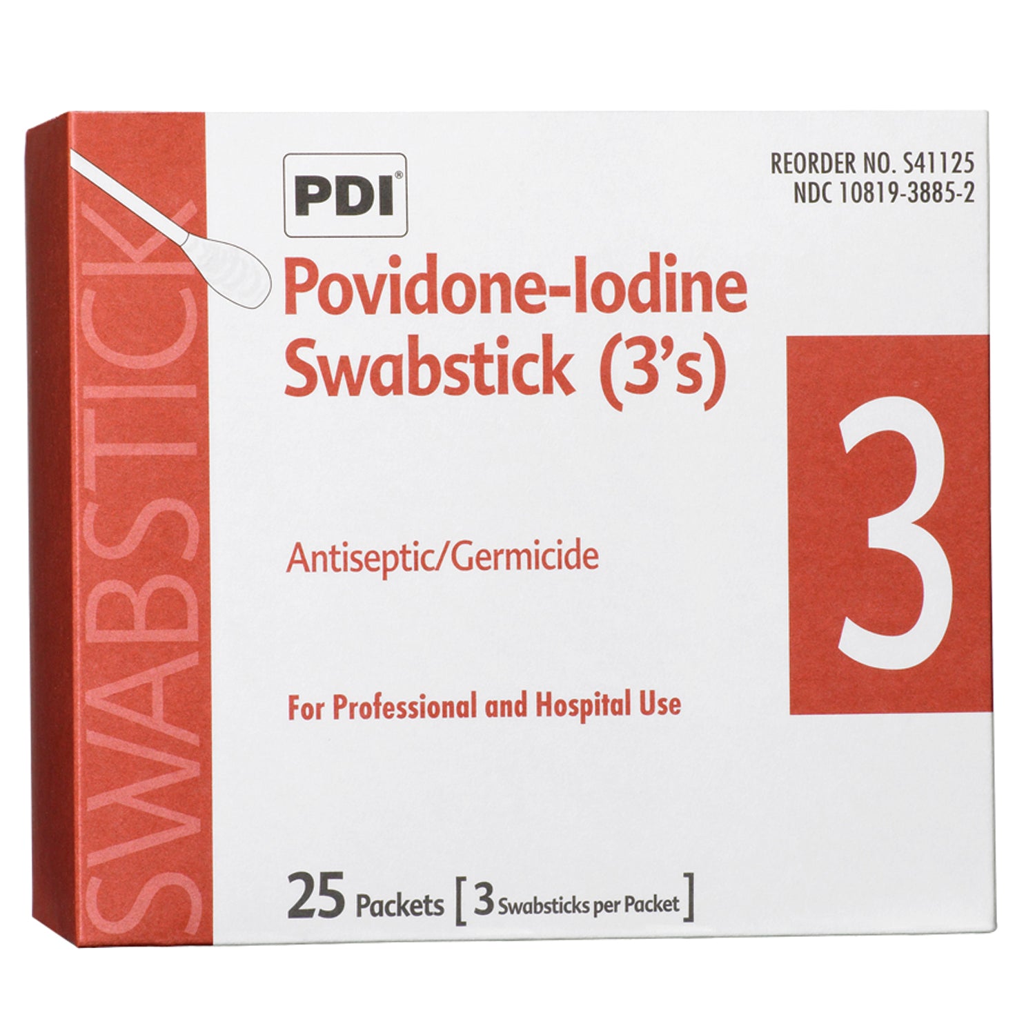 PVP Iodine Prep Swab 3s, 3/pk, 25 pk/bx, 10 bx/cs (52 cs/plt) (US Only) (Products cannot be sold on Amazon.com or any other 3rd party site)