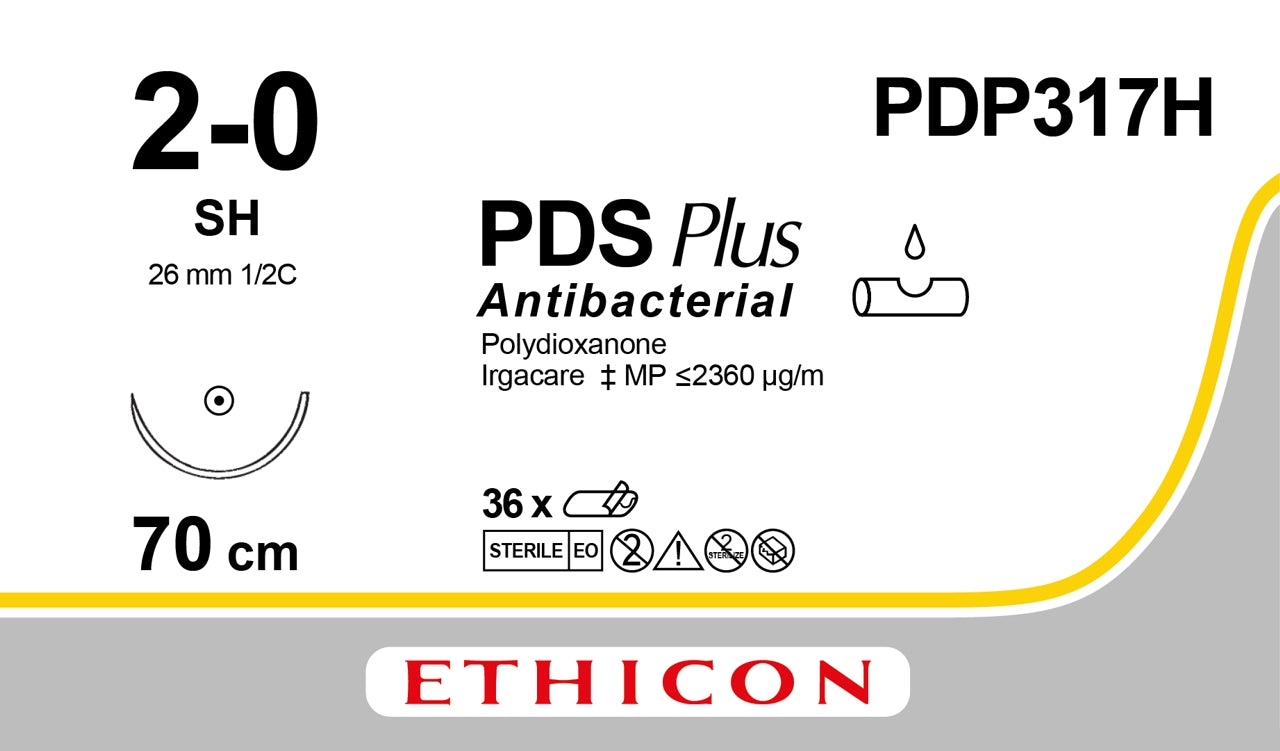 Suture, Taper Point, Size 2-0, 27", Violet Monofilament, Needle SH, _ Circle, 3 dz/bx (Continental US Only)
