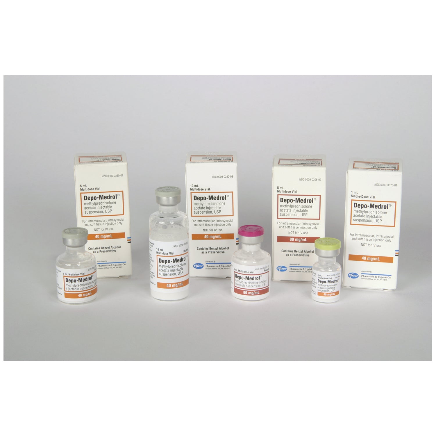 Methylprednisolone Acetate, Sterile Solution, 40mg/mL, 1mL Vial (Rx) (Item is Non-Returnable) (We must have your Wholesale Drug License on File before shipping this product) (US Only, Excluding IN and ND), 1/pk (0009-3073-01) (Minimum Expiry Lead is 90 da