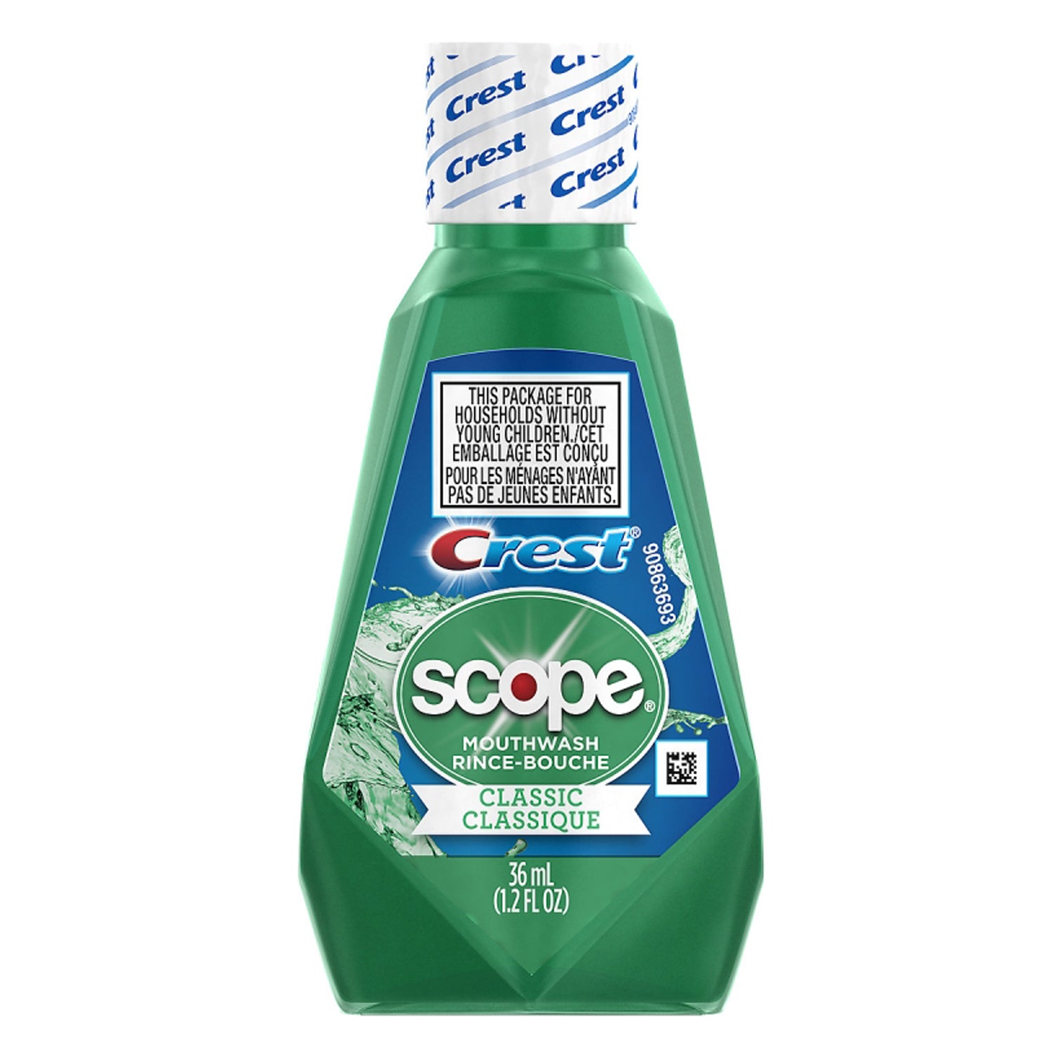 Scope Mouthwash, Classic Original Mint, 36ml, 180/cs