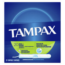 Tampax Super Tampons, Super Absorbency, Unscented, 40/bx, 12 bx/cs 