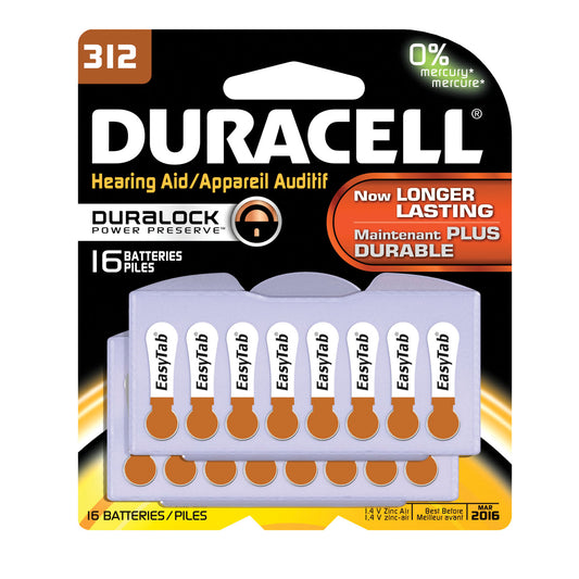 Battery, Zinc Air, Size 312, 16pk, 6 pk/bx (UPC# 66125) (Products are not for Private Household Markets; Products cannot be sold on Amazon.com or any other 3rd party site)