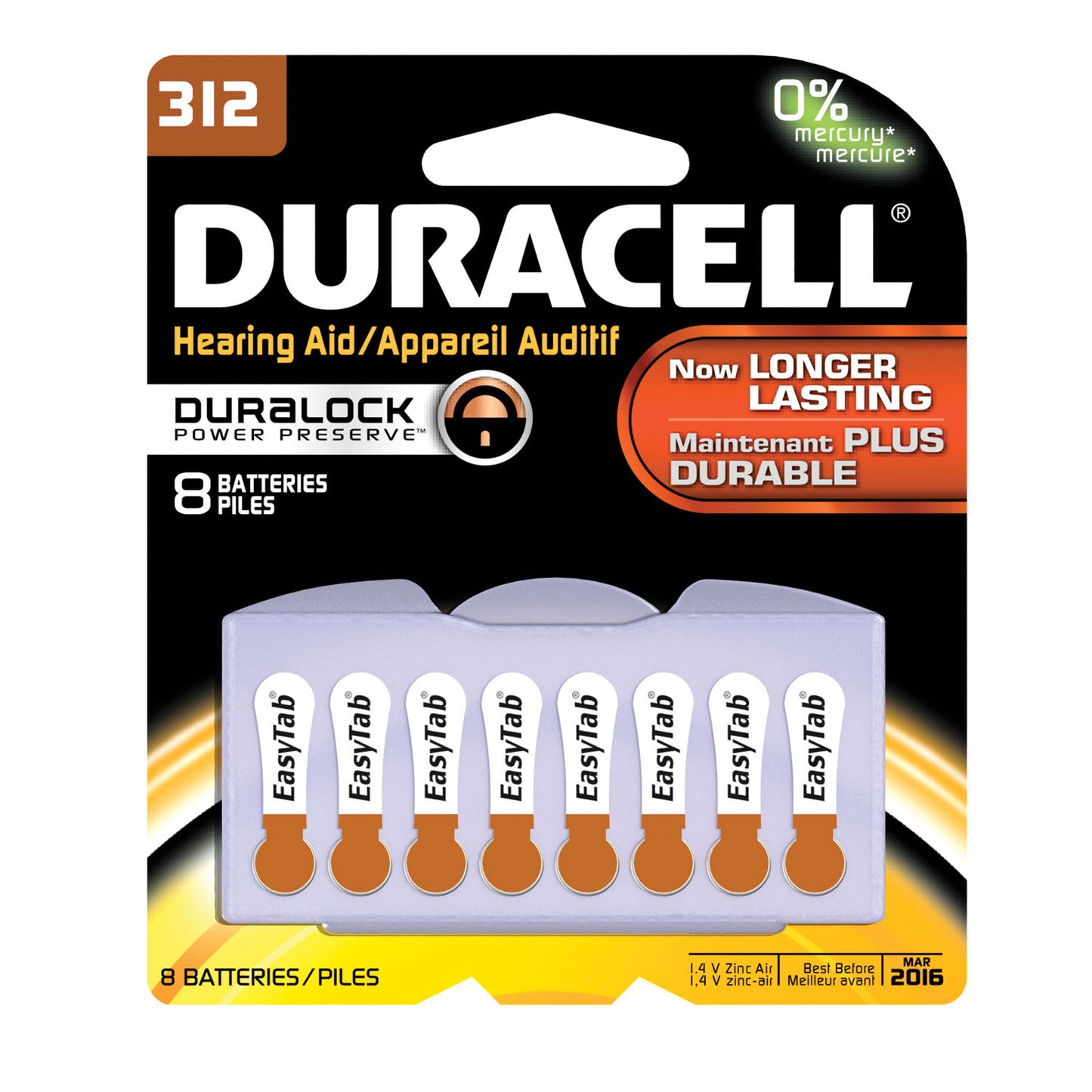 Battery, Zinc Air, Size 312, 8/pk, 6 pk/bx (UPC# 66124) (Products are not for Private Household Markets; Products cannot be sold on Amazon.com or any other 3rd party site)
