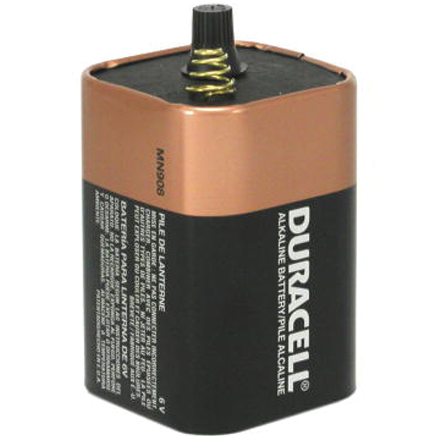 Battery, Alkaline, 6V, Spring Top, 6/cs