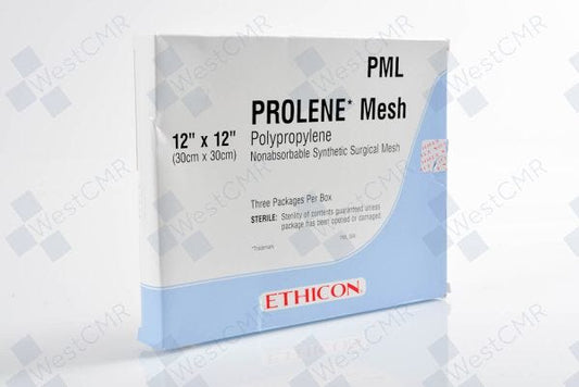 Surgical Mesh, Prolene, 12" x 12", Sterile, Non-Absorbable, 3/bx (Continental US Only)