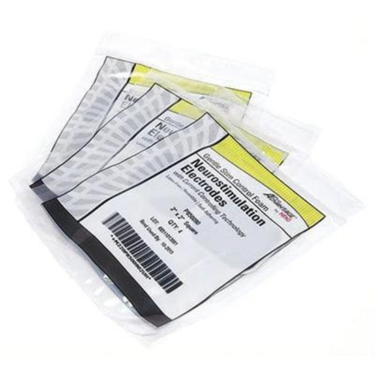 Cloth Electrode, 2" x 4" Rectangle, 4/pk, 10 pk/bg