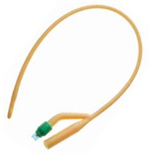 Foley Catheter, Hydrphlc-Coated Latex, 14Fr 05cc, Coud , 16" Long, 2-way, Individually Packaged, Sterile, 10/bx
