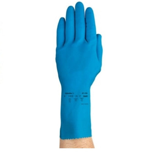 Canner & Handler Glove, Size 9.0, Blue, Latex, 12 pr/bg, 12 bg/cs (US Only)