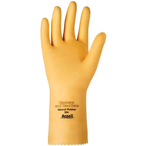 Safety Glove, Latex, Yellow, Size 7, 12 pr/bg, 12 bg/cs (US Only)