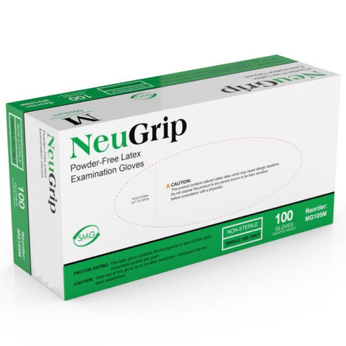 NeuGrip Latex Exam Glove, X-Large, 8 Mil Thick, Chlorinated, 100/bx, 10 bx/cs