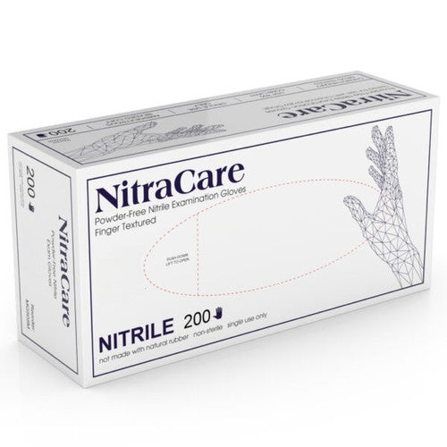 Exam Glove, Nitrile, X-Small, Powder-Free, Textured Finger, Cobalt Blue, Non-Sterile, 200/bx, 10 bx/cs