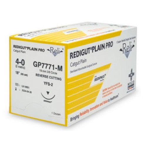 Suture, 4-0, Redigut, Plain, Natural, 18", YFS-2, 12/bx (US Only)