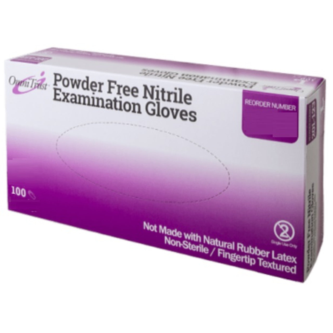 Exam Glove, Nitrile, X-Small, Textured Fingers, Blue, Powder Free (PF), 100/bx, 10 bx/cs (See additional pricing for drop ship orders less than 1,000 cs)