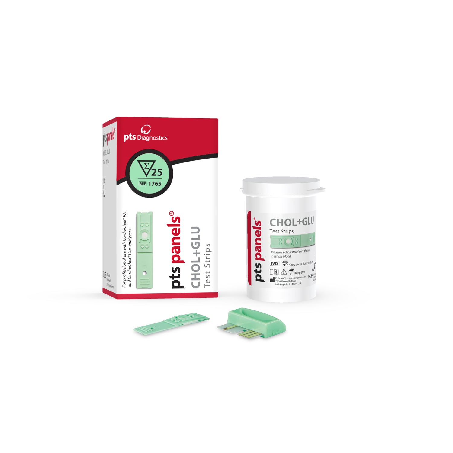 Cholesterol Plus Glucose Panel (For CardioChek PA Analyzers Only), CLIA Waived, 25 tst/bx (Distributor Agreement Required - See Manufacturer Details Page) (Not Available For Sale into Canada)