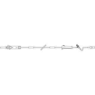 Nitroglycerin Set, DUO-Vent Spike, Polyethylene Lined Tubing, Clearlink Luer Activated Valve, Male Luer Lock Adapter, 60 drops/ml, 103" Length, 48/cs (Rx)  (Item is still on Manufacturer Allocation - Quanitities May Be Limited when Available)