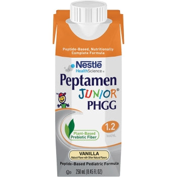 Peptamen Junior PHGG, Vanilla, 250mL Carton, 24/cs (Minimum Expiry Lead is 90 days; Non-Returnable) (Continental US Only) (Nestle products cannot be sold online without Nestle's prior written permission) (Products cannot be sold on Amazon.com or any other 3rd party site) (To Be DISCONTINUED)