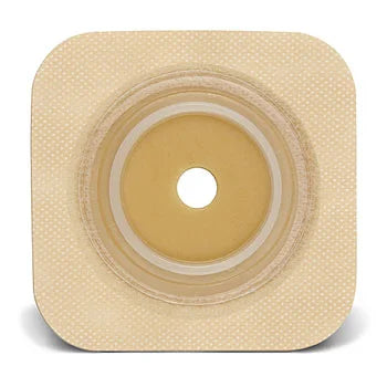 Skin Barrier, Cut-to-Fit, Flexible, Tape Collar, Tan, 1 3/4" Flange, 4" x 4", 10/bx (Continental US Only)