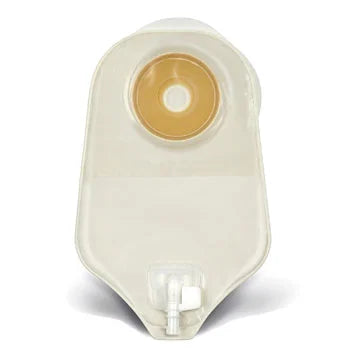 One-Piece Urostomy Pouch with Precut Stomahesive Skin Barrier, 8" Pouch with 1-Sided Comfort Panel, Tap with Valve, Transparent, 3/4" Stoma Opening, 10/bx (Continental US Only)
