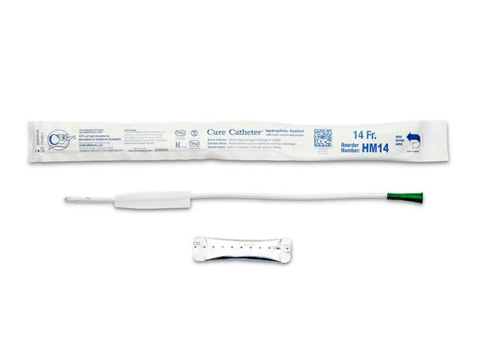 Catheter, Male, Hydrophilic Coated, Single-Use, 16", Straight Tip, 12FR, 30/bx, 10 bx/cs (Continental US Only)