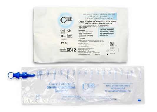 Catheter, Closed System, Single-Use, 12FR, Straight Tip, Unisex, Sterile, 100/cs (Short-dated; Non-Returnable) (Continental US Only)