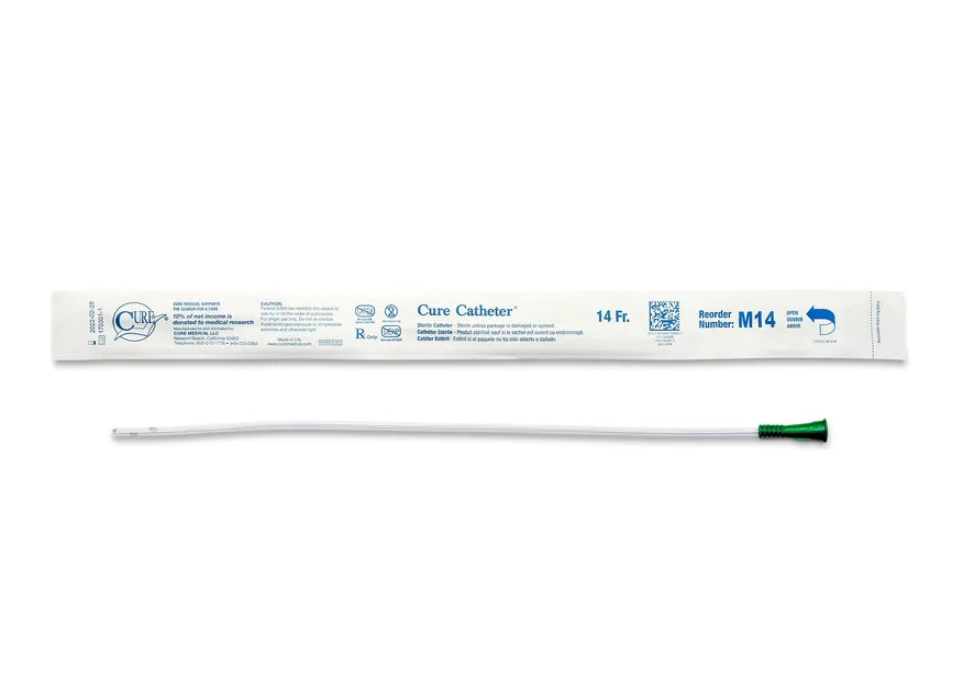 Catheter, Male, Uncoated, Single-Use, 16", Straight Tip, 16FR, 30/bx, 10 bx/cs (Continental US Only)