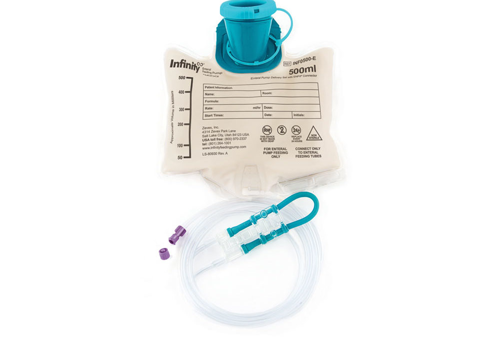 Enteral Pump Delivery Set, 500mL, w/ ENFit Connector, 30/cs (Transitional Stepped Connector Not Included) (US ONLY)