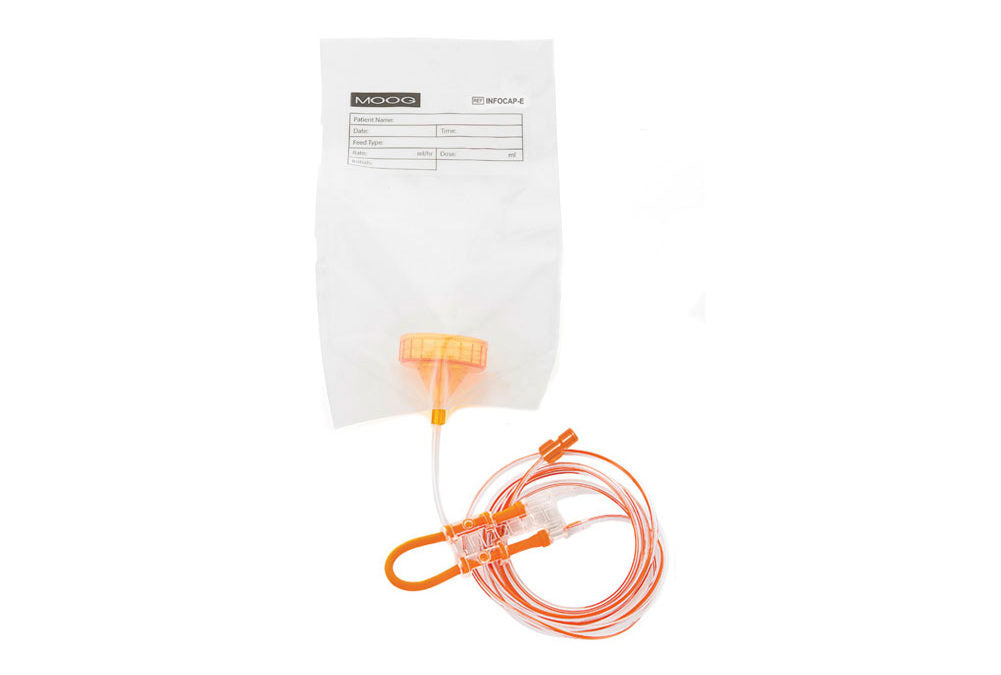 Infinity OrangeScrew Cap Set with ENFit Connector, 30/cs