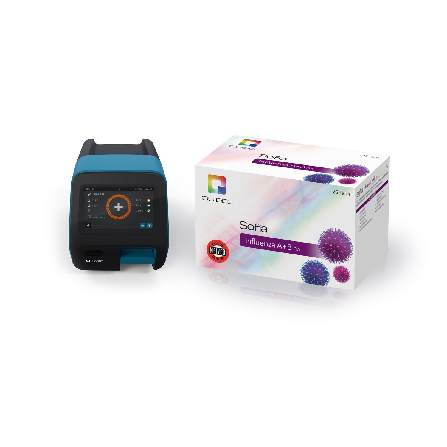 Sofia 2 Influenza A+B FIA Starter Kit, Includes: (1) Leased Sofia, (1) Install Pack and (1) Flu Kit, 25 tests/kt (Continental US Only - including Alaska & Hawaii) (DROP SHIP ONLY)