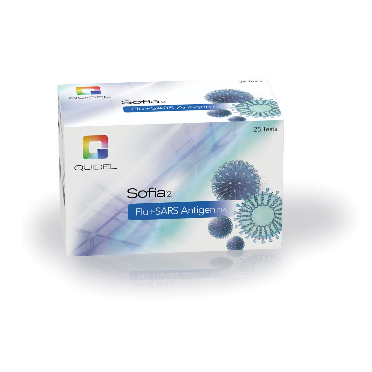 Sofia 2 Flu A/B + SARS CoV-2 Antigen Nasal Swab, 25 tests/kit (40 kt/plt) (Short-Dated, Minimum Expiry Lead is 90 Days) (Item is Non-Returnable) (Continental US Only - including Alaska & Hawaii)