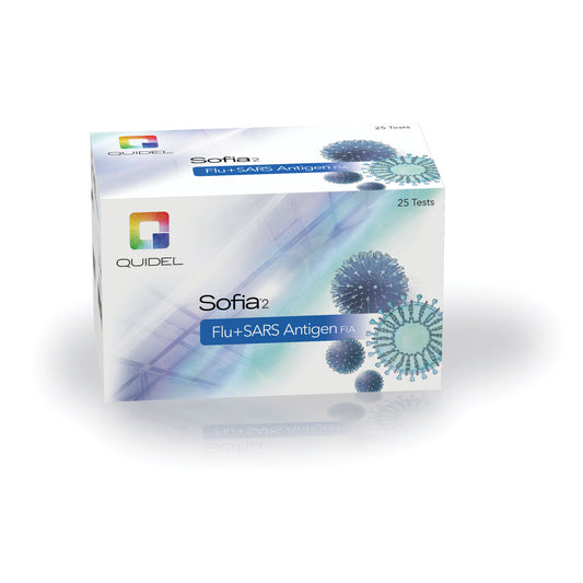 Sofia 2 Flu A/B + SARS CoV-2 Antigen Nasal Swab, 25 tests/kit (40 kt/plt) (Short-Dated, Minimum Expiry Lead is 90 Days) (Item is Non-Returnable) (Continental US Only - including Alaska & Hawaii)