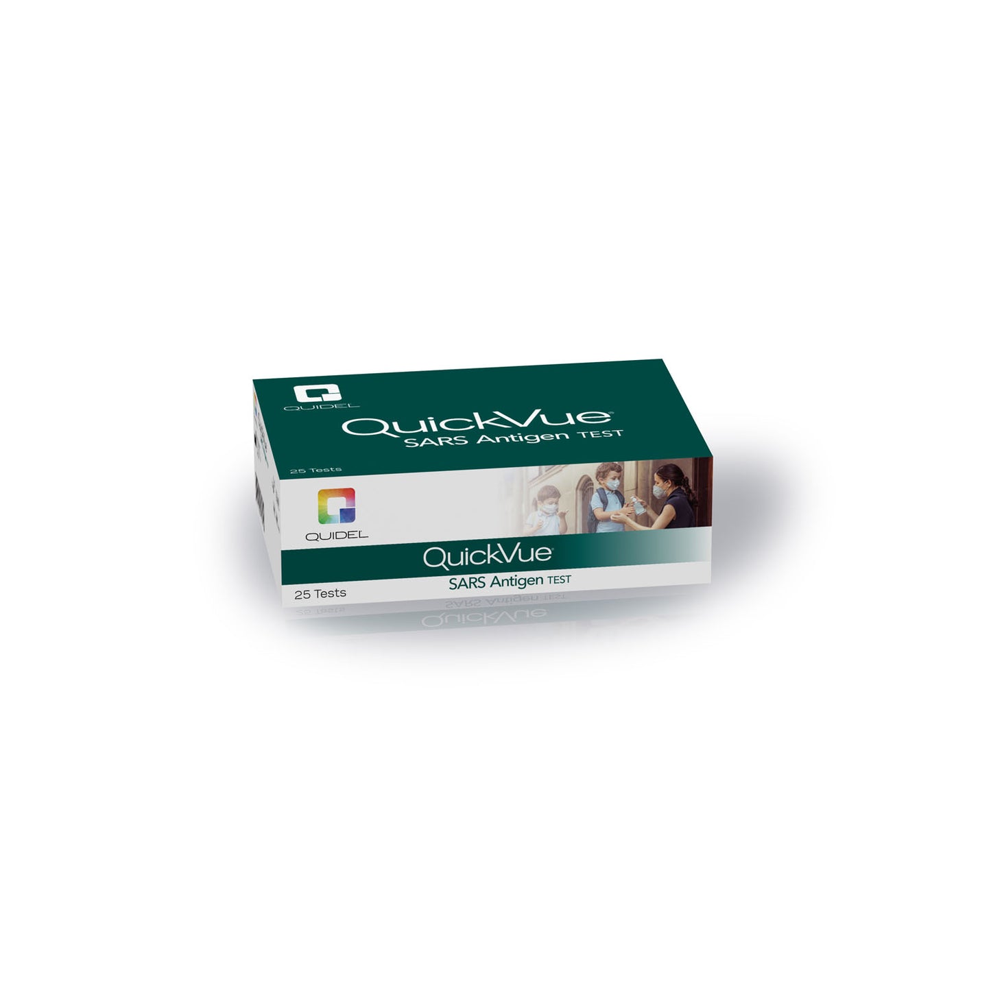 QuickVue SARS Antigen Dipstick, 25 tests/kit (450 kt/plt) (Continental US Only - including Alaska & Hawaii) (Minimum Expiry Lead is 60 days) (Non-returnable; Non-refundable)