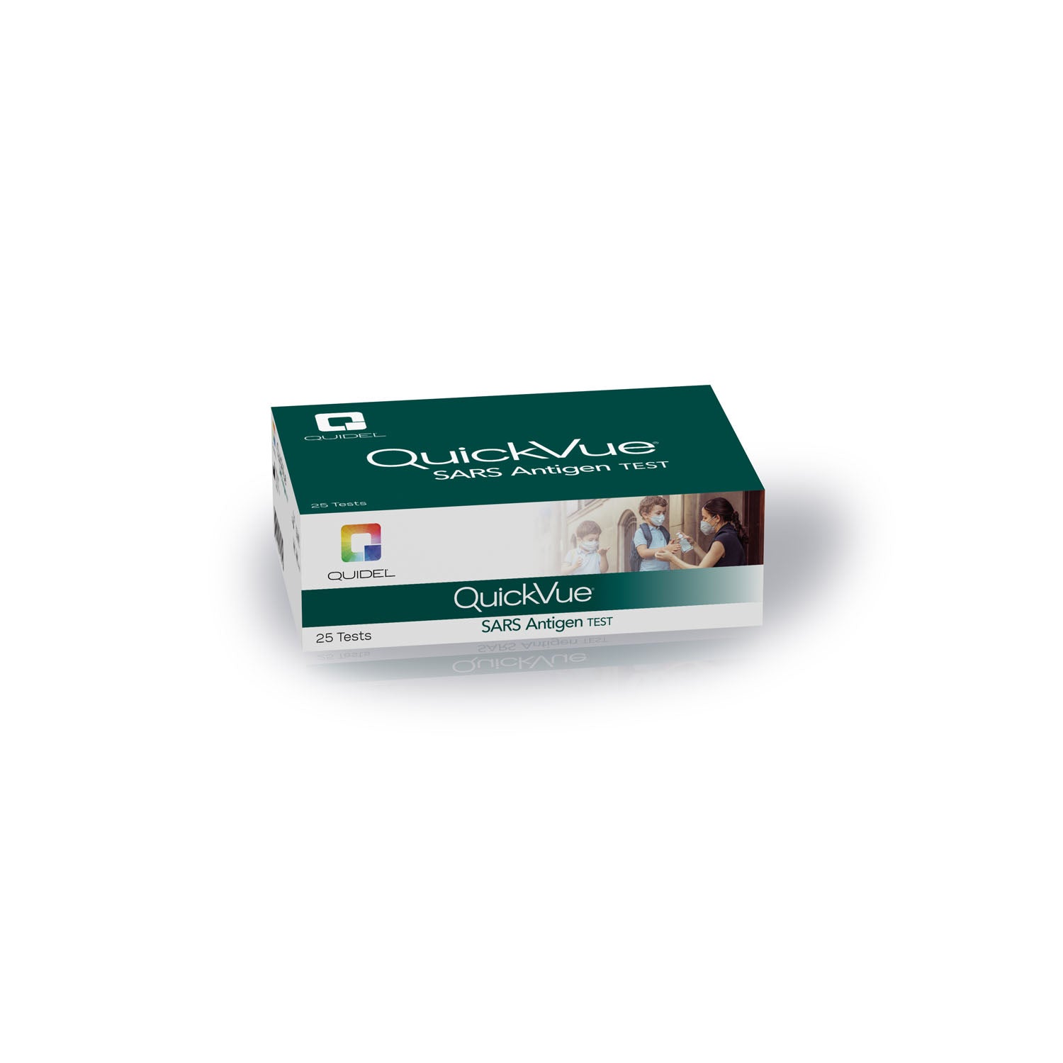 QuickVue SARS Antigen Dipstick, 25 tests/kit (450 kt/plt) (Continental US Only - including Alaska & Hawaii) (Minimum Expiry Lead is 60 days) (Non-returnable; Non-refundable)