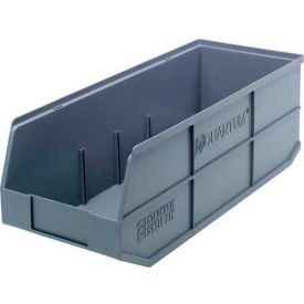 Stackable Shelf Bin, 20.5" x 8.25" x 7", Gray, 6/ctn (DROP SHIP ONLY)