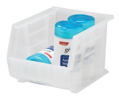 Bin, 10.75"L x 8.25"W x 7"H, Clear, 6/ctn (DROP SHIP ONLY)